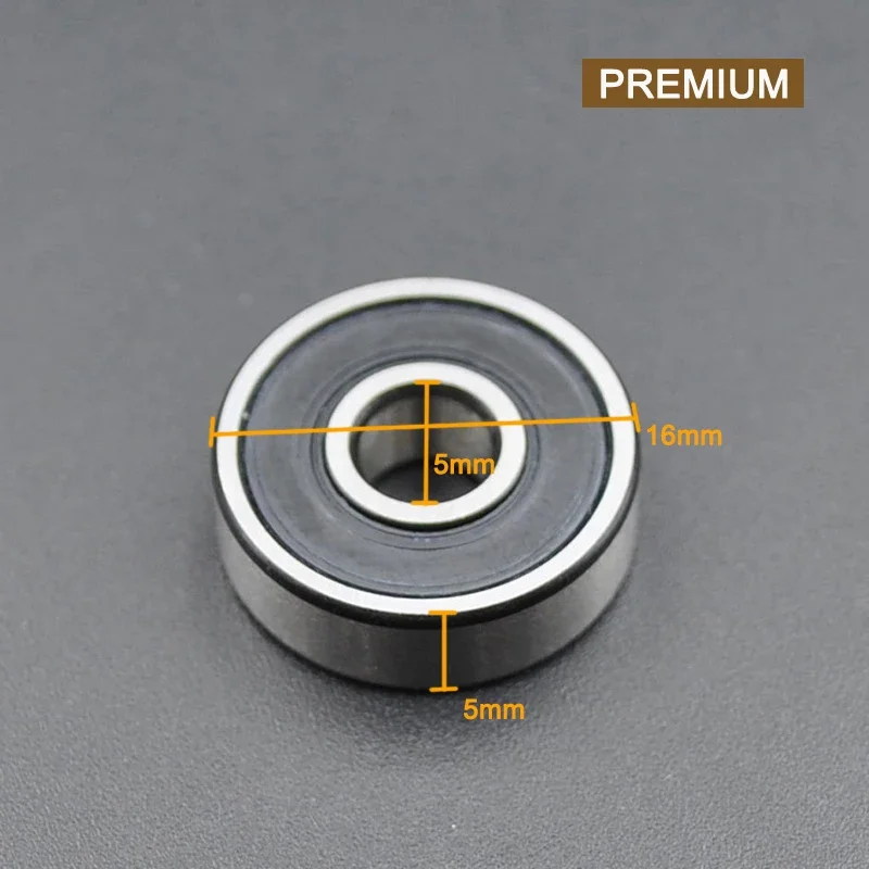 10pcs ABEC 5 608 606 607 609 625 626 627 628 2RS Bearings Bore 5mm 6mm 7mm 8mm 9mm Roller Wheel Lubricated Sealed Bearing
