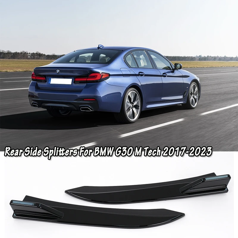 FÜR 3PCS Auto Frontspoiler Anti-Kollision Zubehör NEUE BMW 5 Serie G30 PU  Material Separator Schwarz Körper kit BMW5 2021 2022 - AliExpress