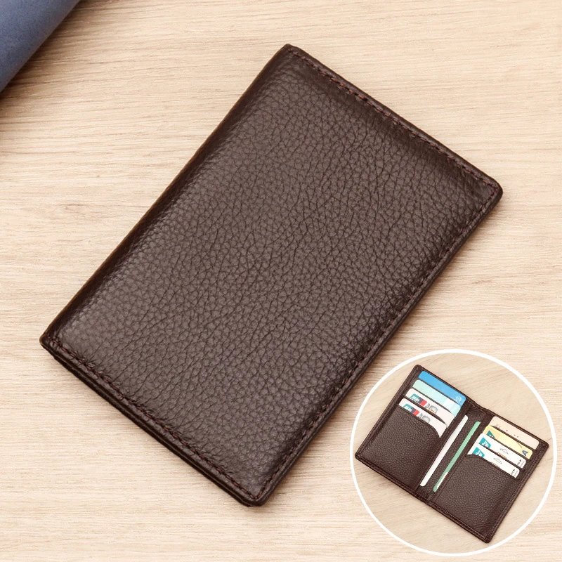 Zofiny Luxury Slim Men's Wallet – Black Calfskin Leather With RFID Protection | Holds Up To 14 Cards, 2 Bill Compartments - View #4