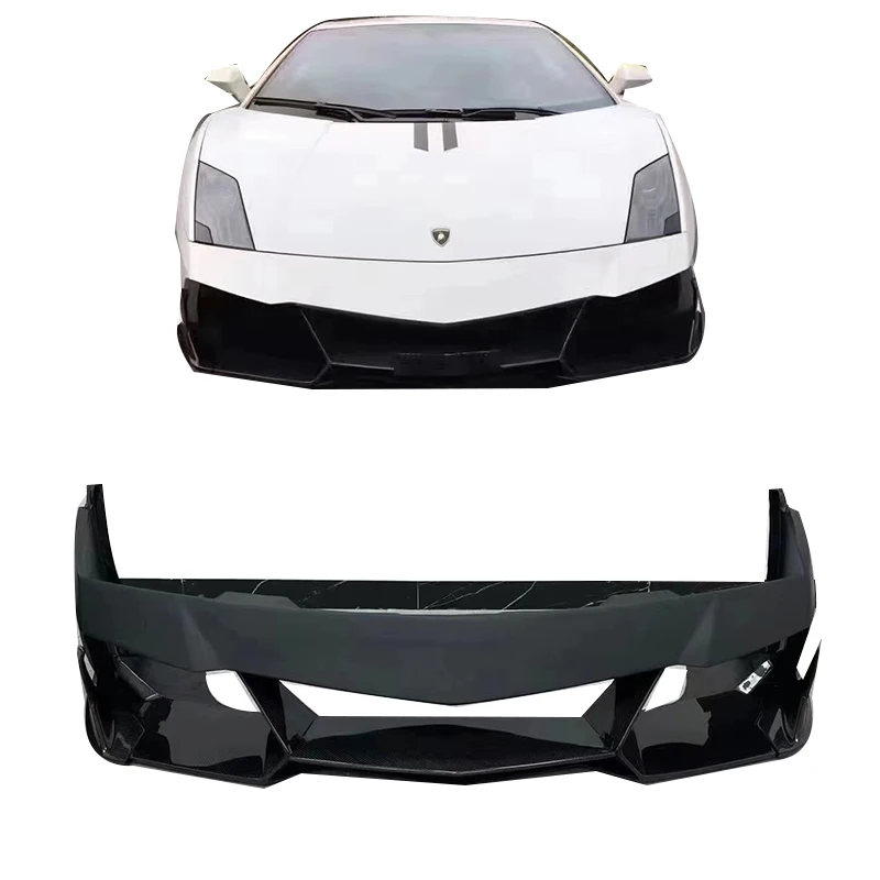 

V style half carbon fiber front bumper for Lamborghini Gallardo LP550 560 570 perfect fitment