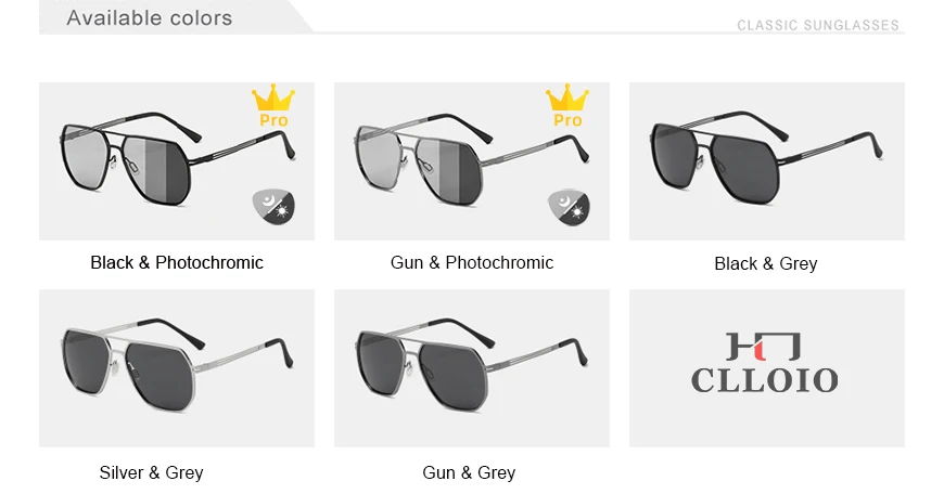 CLLOIO Vintage Polarisierte Sonnenbrille Männer Klassische Driving Shades Sonnenbrille Vintage Reise Angeln Sport Brille Radfahren Brille – Detail 7