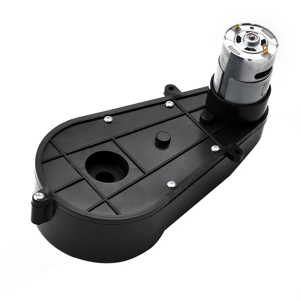 전기 모터 기어박스 전동 공구 기어, RS550, 12V 교체, 어린이 자동차 장난감, 휴대용 40000RPM PP 소재, 금속 블랙