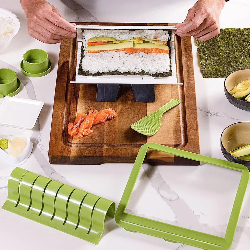 10pcs DIY Sushi Making Kit - Safe, Odorless, and Easy to Use - Includes  Sushi Mold Set and Sushi Maker Tool Kit for Home Kitchen - Food Grade  Material