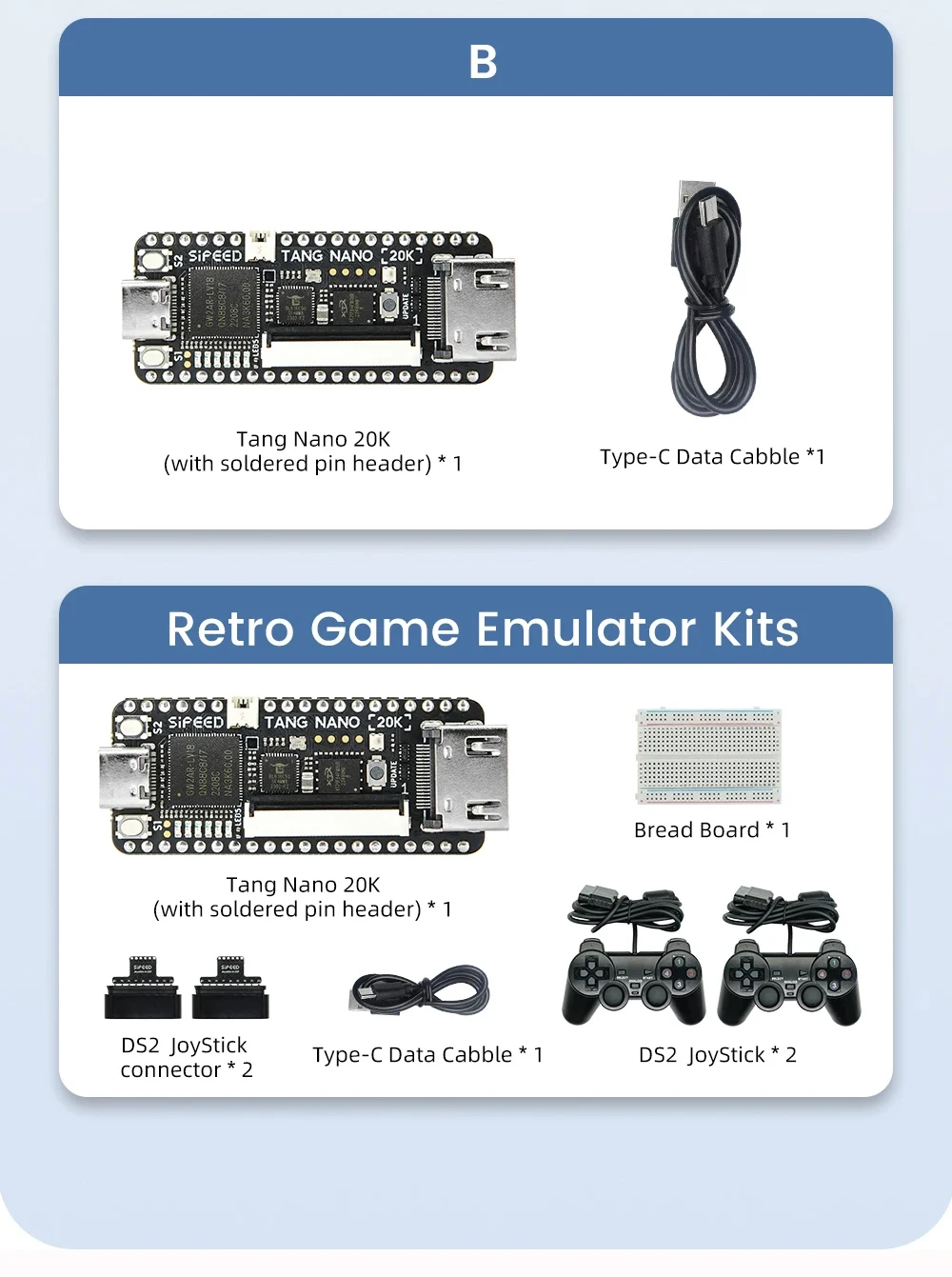 Sipeed Tang Nano 20K Development Board RISC-V Linux Retro Game Player GW2AR-LV18