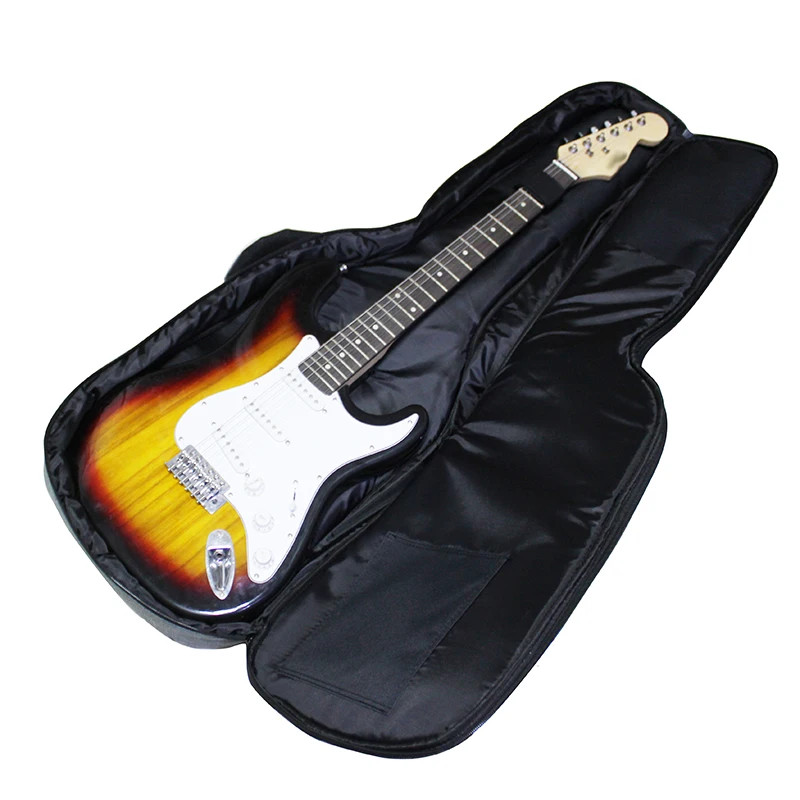 Electric Guitar Bag 12mm Sponge Cushion Double Straps 900D Waterproof Oxford Cloth Electric Guitar Soft Case Backpack