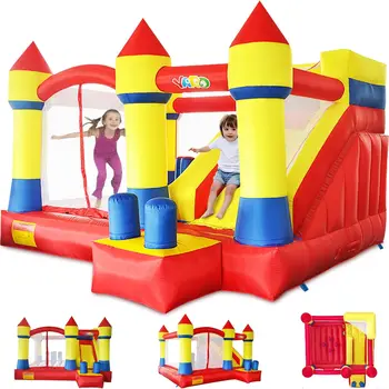 Inflatable Trampline Bouncy Castle Jumping House With Blower Inflatable Bouncer Castle Kids Courtyard Inflatable Games PlayHouse 1