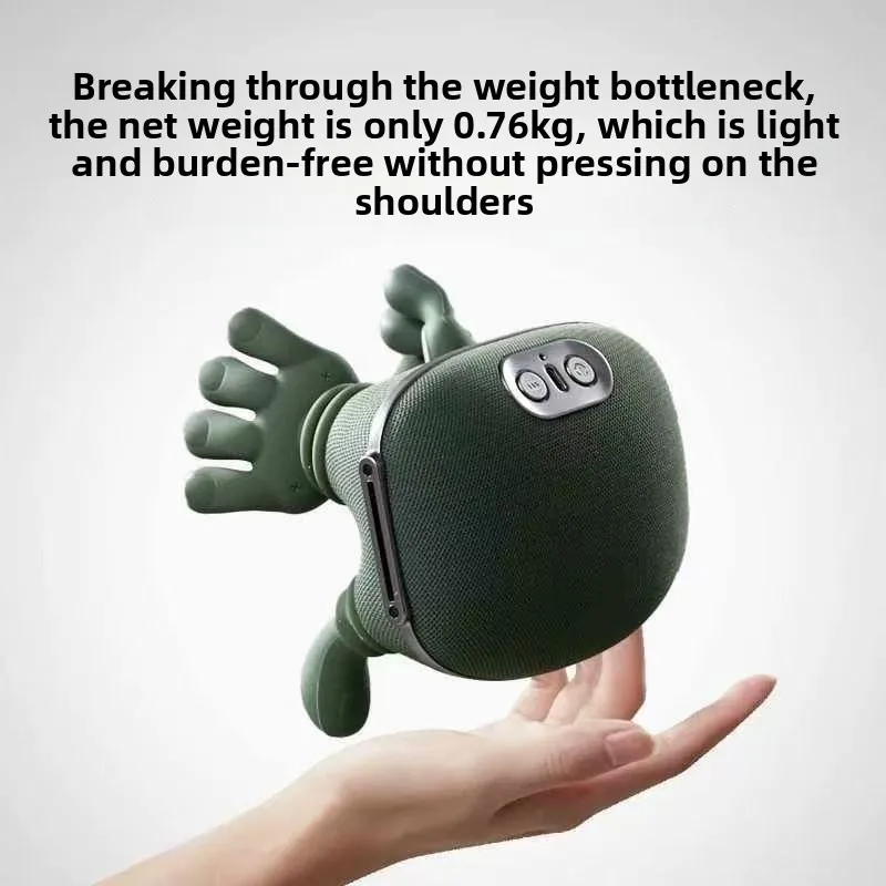 Wireless Neck Shoulder Massager Simulated Hand Kneading With Heat Deep Tissue Pillow For Cervical Pain Relief Home Office Car Us_voghion.com