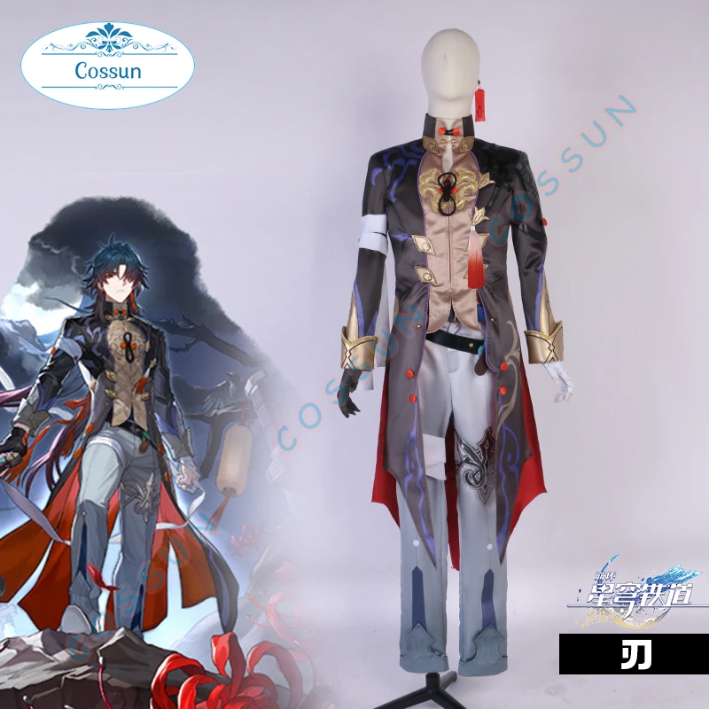 

Game Honkai:Star Rail Blade Cosplay Costume Halloween Outfits Men New Suit Uniform Anime Cosplay
