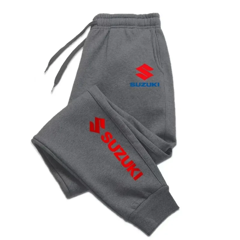 Suzuki printed comfortable sporty men's and women's daily casual pants, long soft sport pants, suitable for all seasons, loose f 5