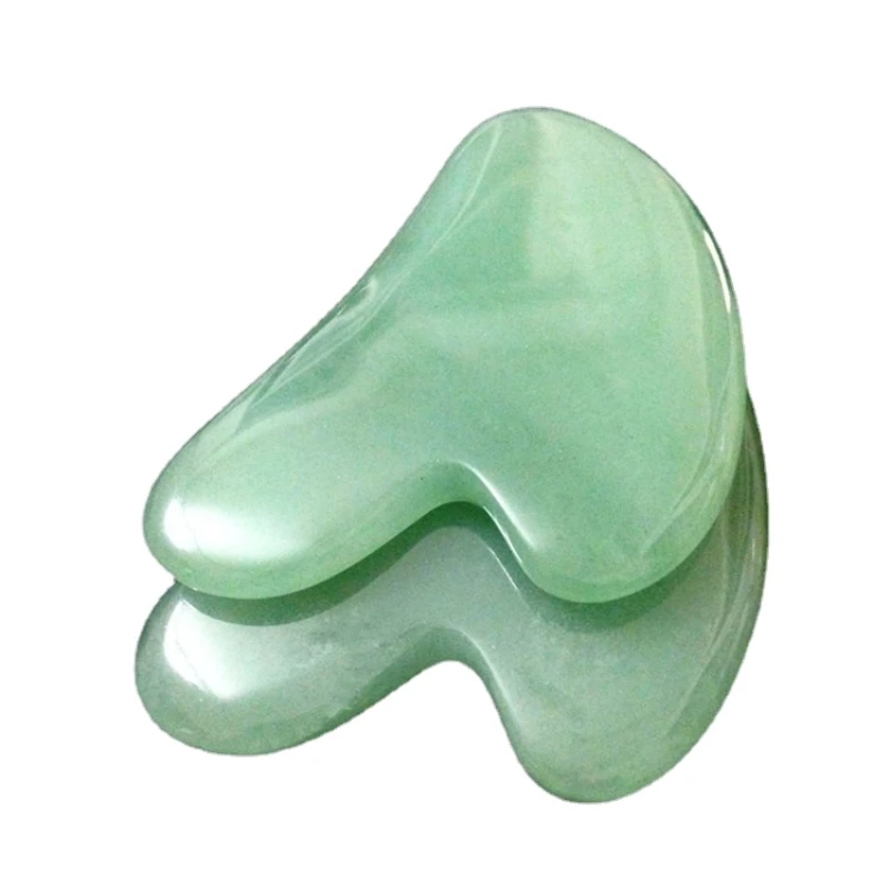 Gua Sha Board Natural Jade Stone Gua Sha Massage Board Rose Quartz Guasha Plate Jade Face Massager Scrapers Tools For Face Neck Back Body