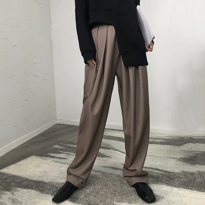 Women's Black Casual Harem Trousers Women High Waist Loose Wide Leg Pants Women 2023 Spring Korean Fashion Streetwear Women