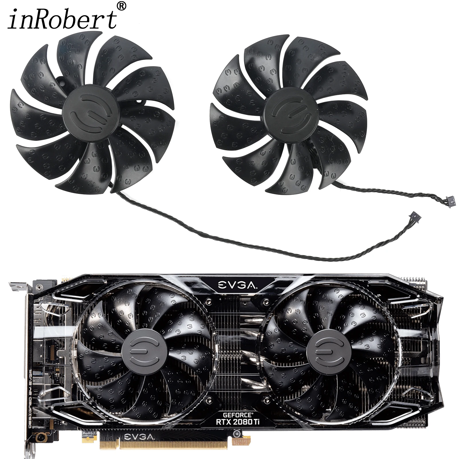 Nuova Sostituzione Della Ventola Di Raffreddamento Muslimex Da 87Mm Per Le Ventole Di Raffreddamento Della Scheda Video Evga Rtx 2080 2080Ti 2080S Sup