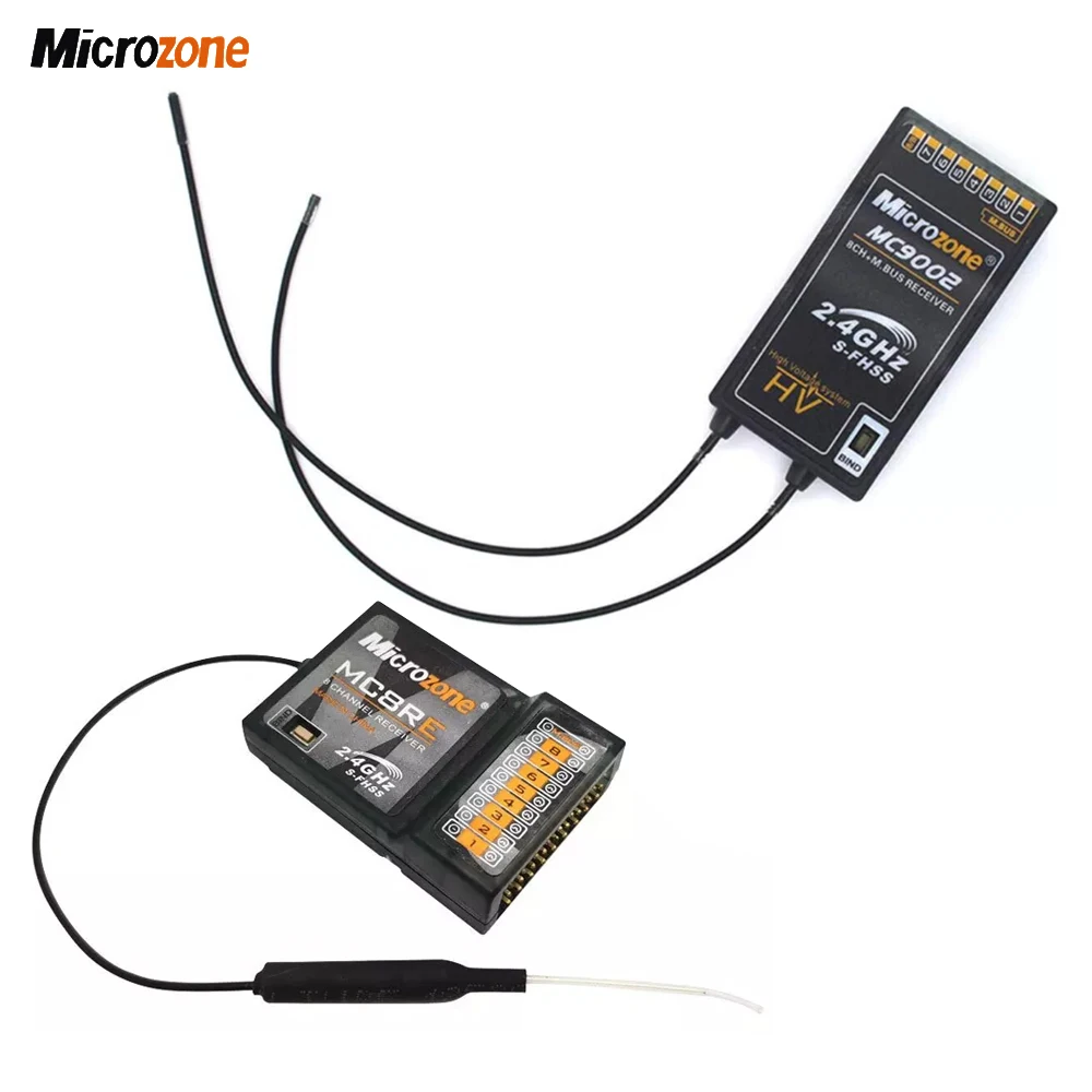 Microzone MC8B 2.4G 8CH Remote Control Transmitter & MC8RE/ MC9002 Receiver Radio System For RC Aircraft Fixed-wing Helicopter 22 Microzone S 76 0O0odddi Microz zone ach