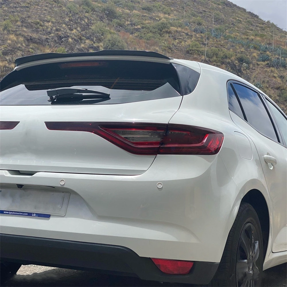 Rear Roof Lip Spoiler For Renault Megane 4 IV GT Sport Tourer 2016-2022 Hatchback ABS Plastic Car Tail Wing Decoration