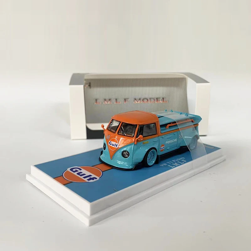 

LMLF 1:64 модель автомобиля T1 пикап-грузовик RWB широкоугольный корпус установка из сплава транспортное средство-покрытие персика