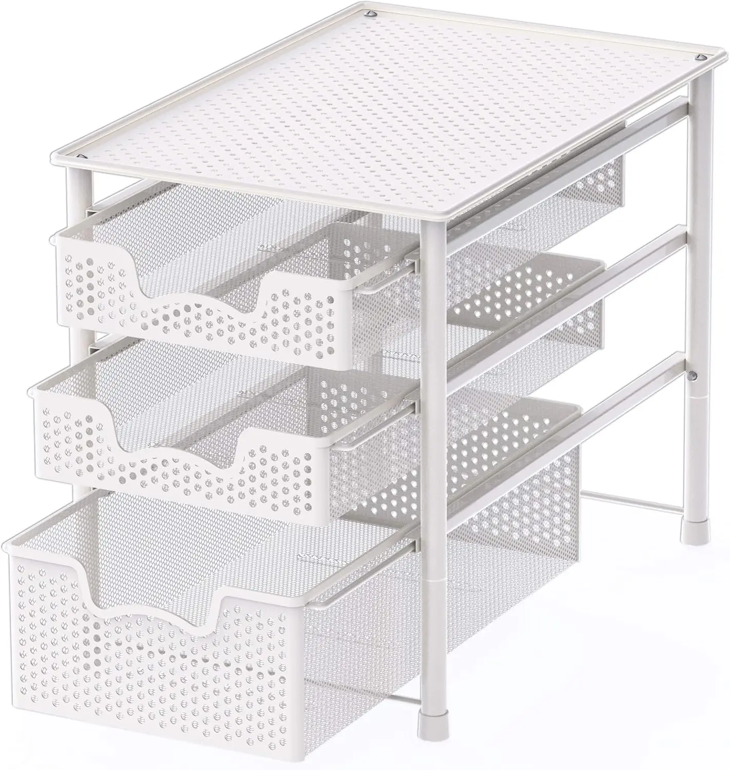 Alloy Steel Sliding Basket Organizer Drawer Cabinet 3
