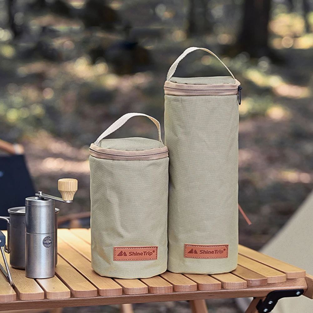 ShineTrip Camping Gas Tank Case Portable Gas Cylinder Case 600D Oxford Anti Collision Zipper for Outdoor Camp for Hiking Travel