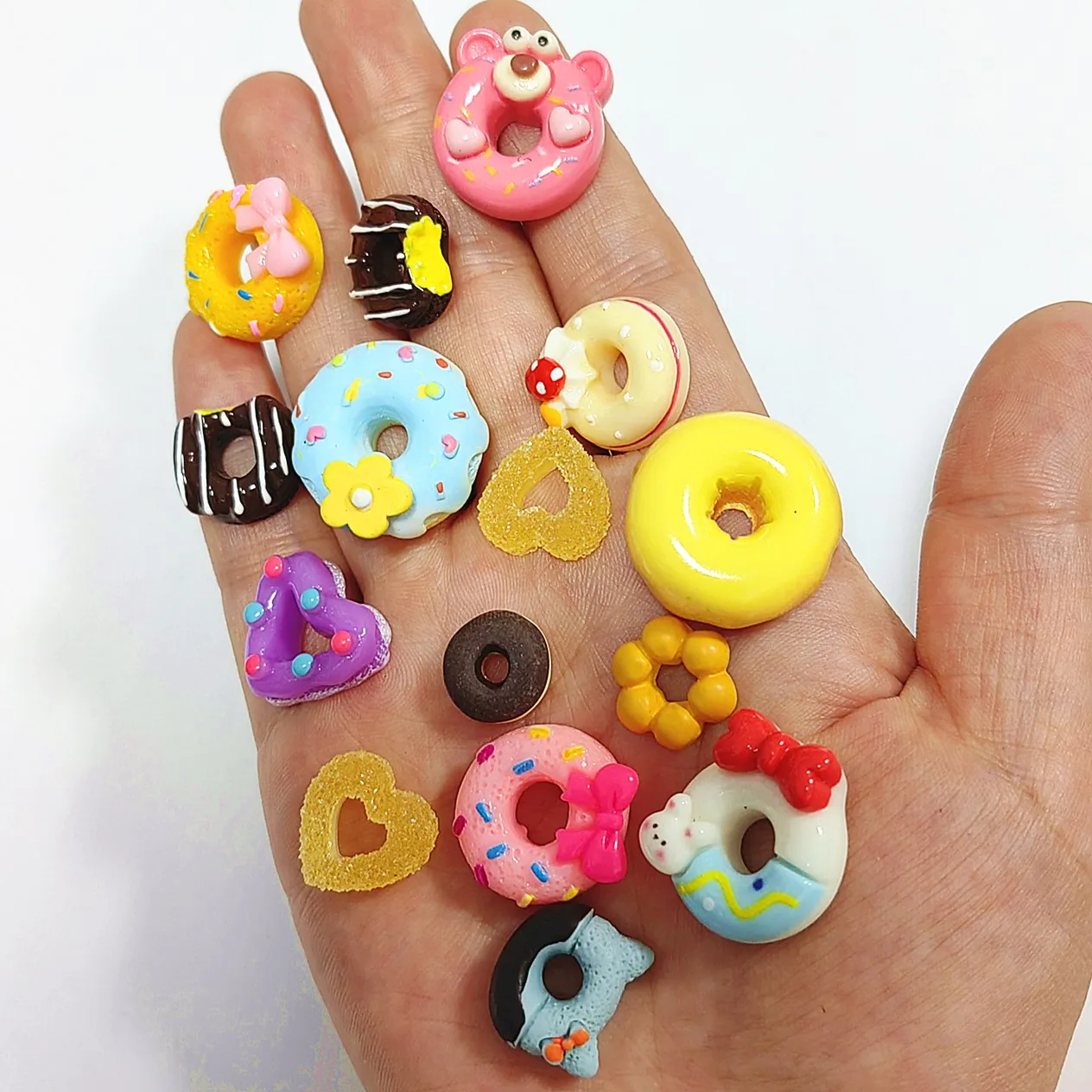 Home Craft Dollhouse Accessories Miniature Mini Candy Donut Doll Food Play Decor Kitchen Toys 1:24 10pcs kitchen toys,pretend kitchen toys,pretend food toys