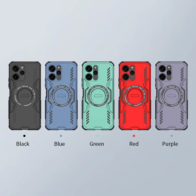 Rugged Military Armor Cooling Case with Magnetic Charging Cover