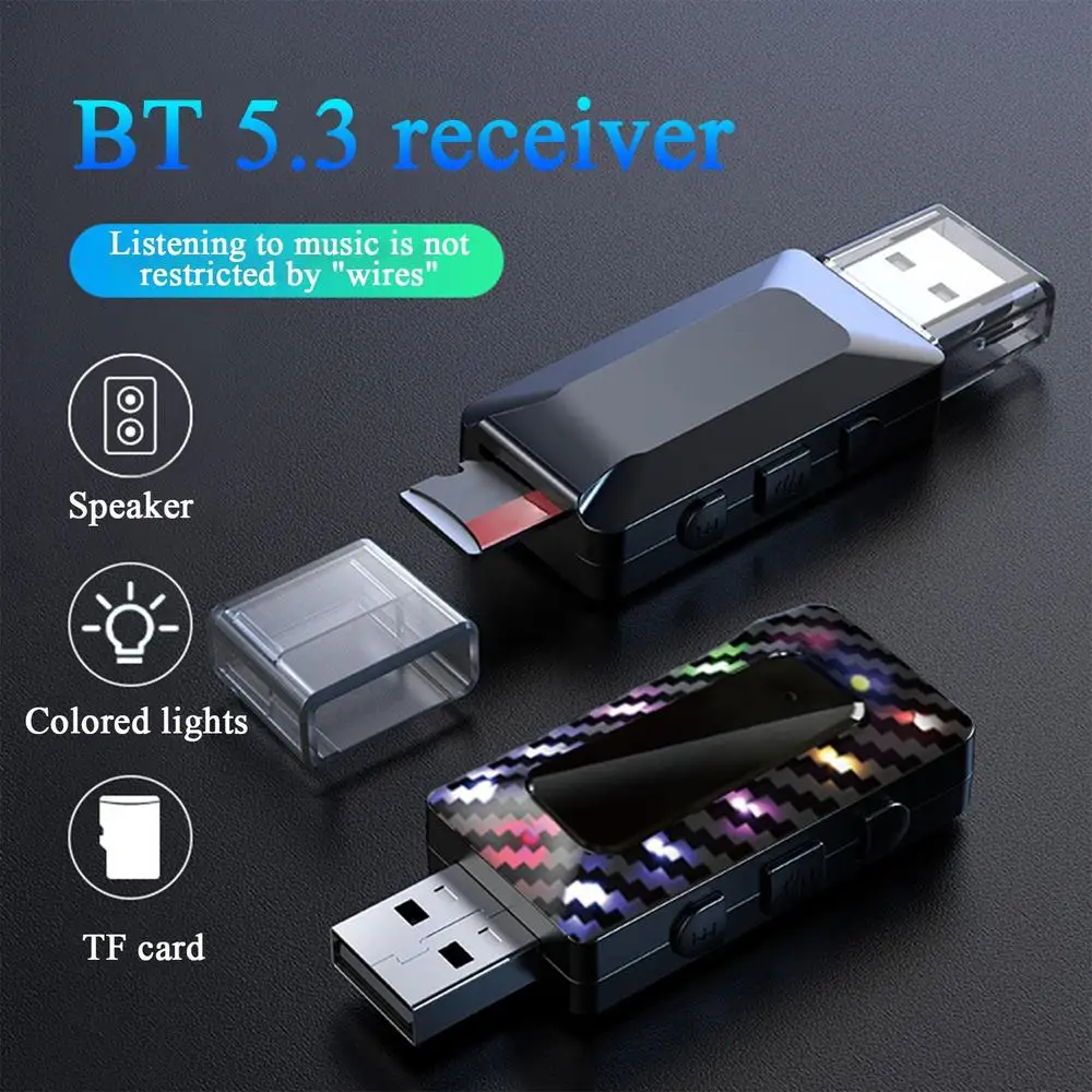 USB Adapter For Car Portable FM Transmitter For Audio Multifunctional Plug & Play USB Radio Adapter Audio Receiver For Car Home