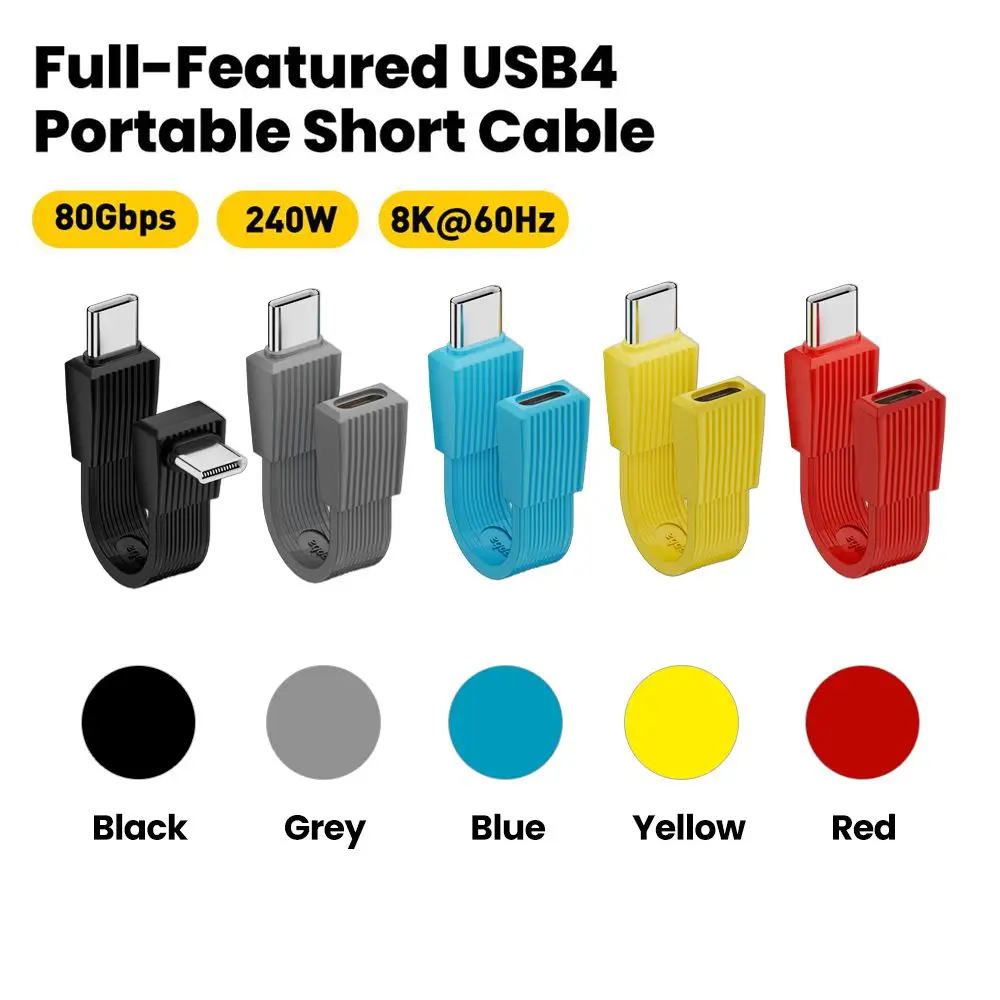 High-Speed USB C to USB C Cable - 80Gbps Data Transfer, 8K Video, 240W Power Delivery