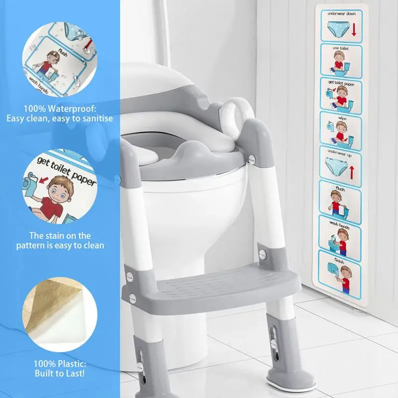 Potty Chart Visual Wall Planner Toilet Monitoring Chart Sticker for Toddler Early Education Visual Schedule School Routine Chart