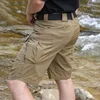 Men Urban Military Tactical Shorts Outdoor Waterproof Wear Resistant Cargo Shorts Quick Dry Multi pocket Plus Size Hiking Pants 2