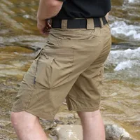 Men Urban Military Tactical Shorts Outdoor Waterproof Wear Resistant Cargo Shorts Quick Dry Multi pocket Plus Size Hiking Pants 2