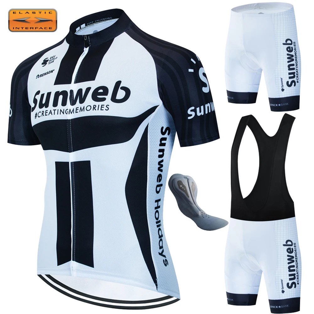 

7-часовая подкладка для езды на велосипеде Sunweb, Мужская велосипедная одежда для мужчин, одежда для езды на горном велосипеде, командные комплекты Джерси с длинной подкладкой