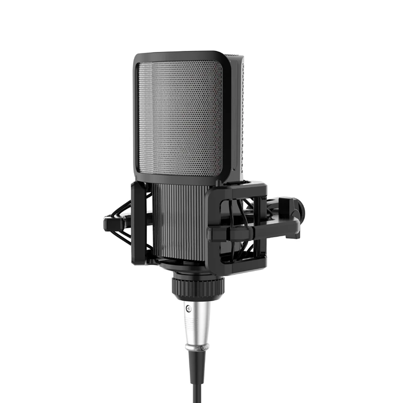 Noise-Reducing Microphone Shock Mount with Anti-Vibration Windscreen Filter | Stable & Easy Installation