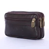 Vintage Cowhide Leather Waist Bag Fanny Pack Classic Texture Cellphone Loop Holster Men Belt Bags Mobile Phone Pouch Wallet Case 2