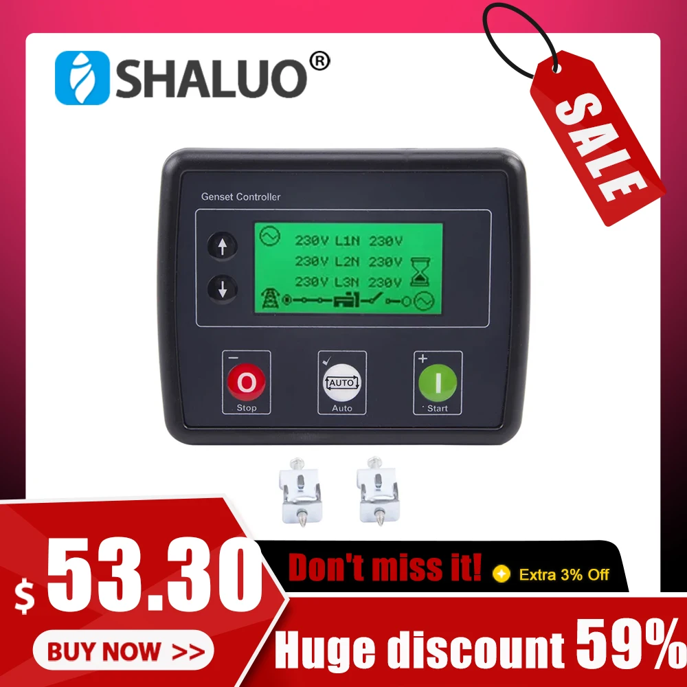 Copy 4520 Replace Original DSE4520 MKII AMF Diesel Electric Generator Controller Module Genset Auto Mains Failure Control Panel