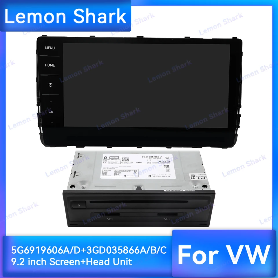 Oem 9.2 Pollici Full Touch Screen Carplay Radio Android Auto Sd Mib 3 5 G6 919 606A Muslimfor Vw Golf 7 Mk7 Passat B8 Tiguan