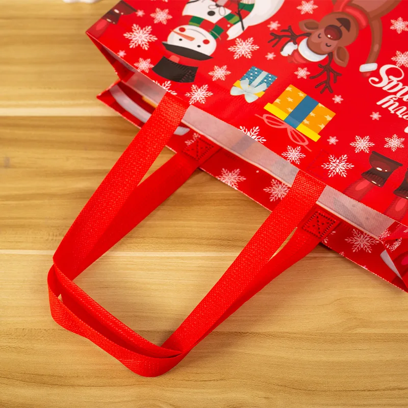 1–20PCS Reusable Non-Woven Christmas Gift Bags with Handles | Waterproof Holiday Tote B... - SKU NCGB2001 - UGI Packaging