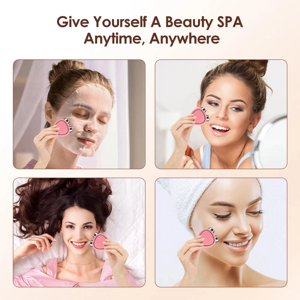 Facial Massager Facial Massage Instrument Beauty Instrument Mini Facial Beauty Instrument Portable Face Slimming Massager Skin Care Slimming Chin V Face Firming Facial Lifting Machine