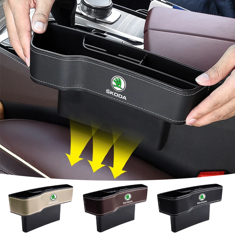 Car Cup Holder Seat Organizer Holder Storage Box For Skoda Octavia