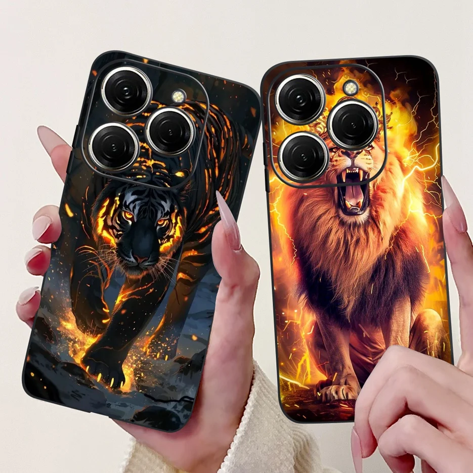 Stylish Painted Soft TPU Phone Case - For Tecno Spark 20 Series