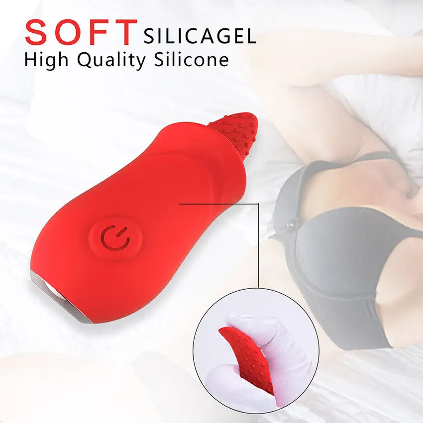 Stimulateur clitoridien puissant Spot Vibrator G, masseur à lécher, 10 modes, langue douce N_voghion.com