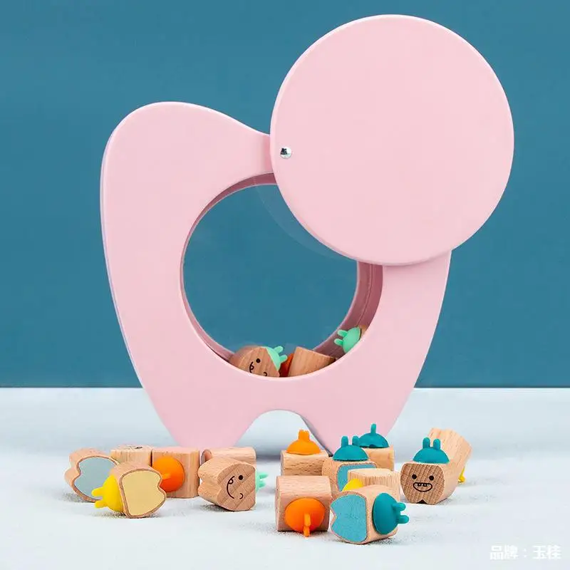 아기 치아 교체 나무 치아 보관 상자 컬렉션 상자, 소년 소녀 아기 기념품 태아 머리 컬렉션 기념 상자