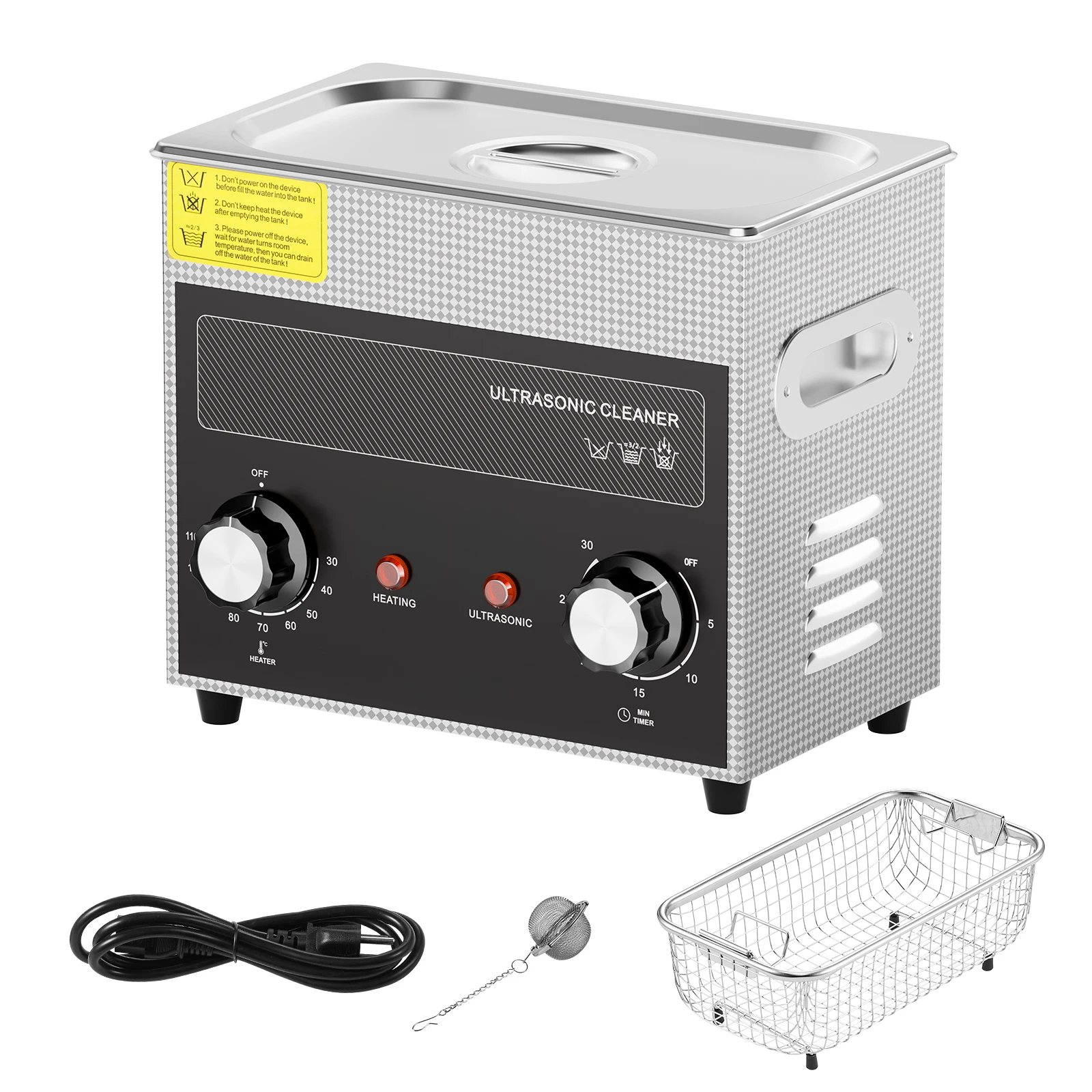 SucceBuy 15L 30L Knob Ultrasonic Cleaner with Heater & Timer for Lab Tools Metal Parts Carburetor Brass Auto Parts Engine Parts 1