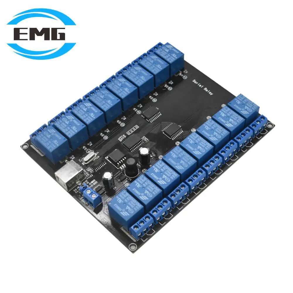 Dc 7v 38v 16 channel usb power supply development board 10a 250v max