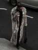 Retro Leopard Faux Fur Long Coats Women Winter Warm Thicken Open Maxi Coat Female Casual Loose Elegant Chic Street Outwear 1