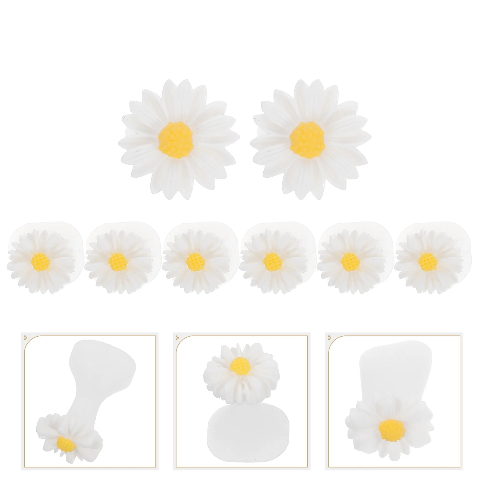 Finger Splitter Toe Organ of Foot Nail Gel Silicone Spacers Daisy Flower Separators