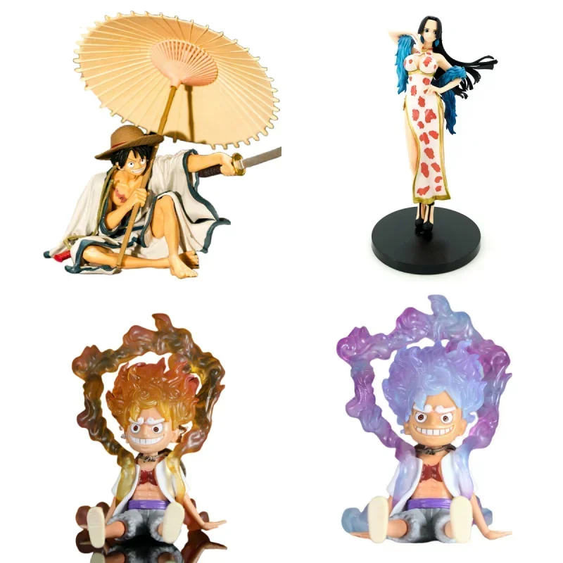 

One Piece Boa·Hancock Ornaments Monkey D. Luffy Nika Roronoa Zoro Garage Kit Car Desktop Model Anime Peripheral Dolls Toy Gifts