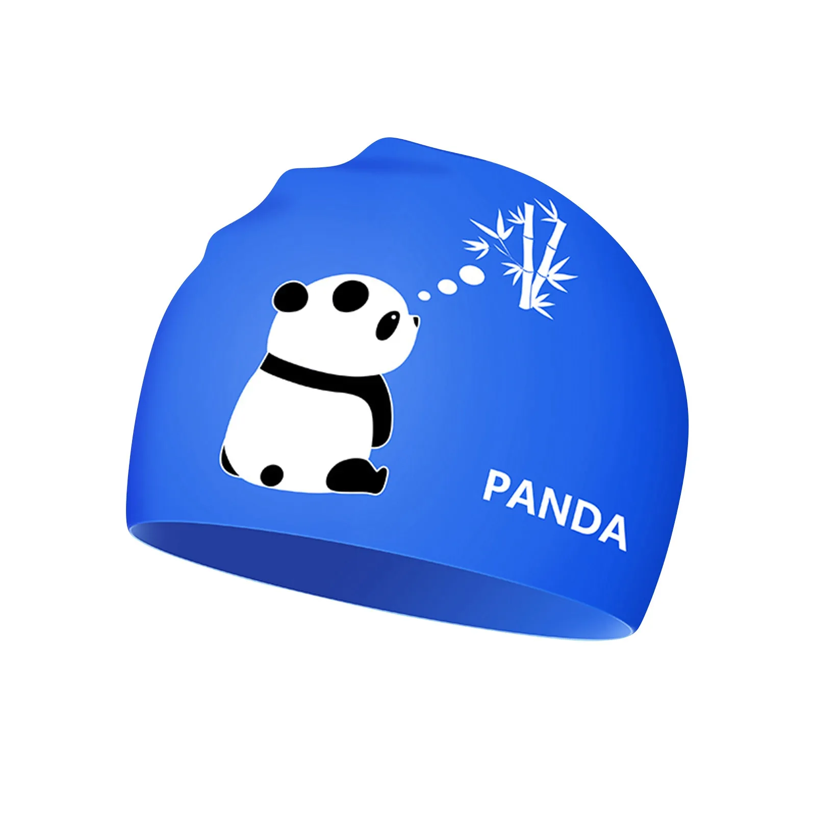 Blue Reef Splendido cappello da nuoto asiatico orientale, elastico, anti strappo, facile da montare, non impermeabile, per tutte le età dai 3 anni (grigio scuro