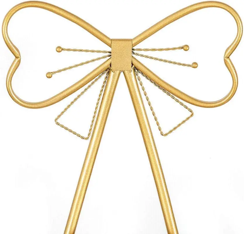 Vanity Stool,Butterfly Bow Tie Pink Vanity Chair Velvet Cushion Metal Frame Lounge Dresser Seat with Butterfly Backrest Also Use