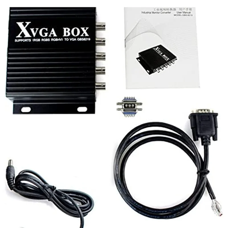 

XVGA Box RGB RGBS MDA CGA EGA в VGA промышленный монитор видеоконвертер GBS-8219 промышленный монитор конвертер US вилка