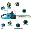 PATUOPRO 42V Brushless Electric Saw 16 Inch Cordless Chainsaw Handheld Power Tools Woodworking Cutter For Makita 18V Battery 4