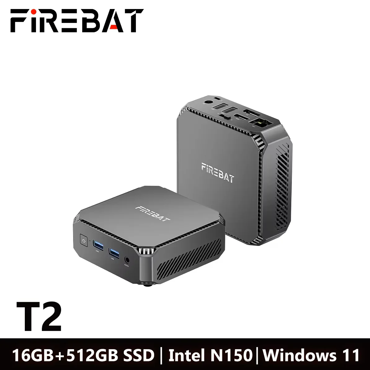 【新品】 ミニPC FIREBAT T2 N150 16GB/SSD:512GB Amazon.com : FIREBAT Mini PC Computer N150 Intel (3.6GHz