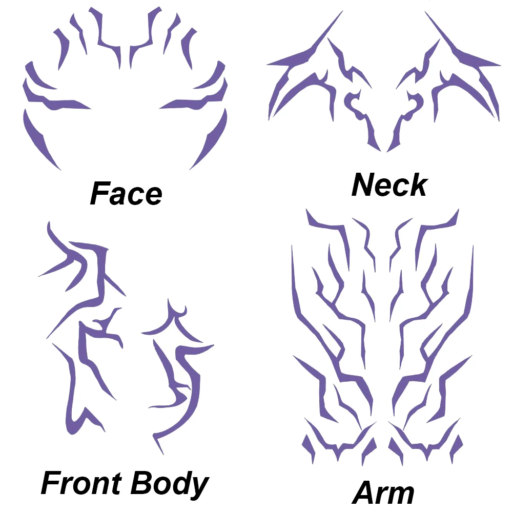 زي رومي، ملصق وشم، كوسبلاي للنساء، وشم مؤقت، KPop...